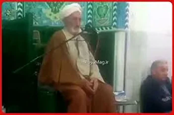 سکته قلبی ناگهانی امام جماعت نصرآباد تفت بر بالای منبر + فیلم