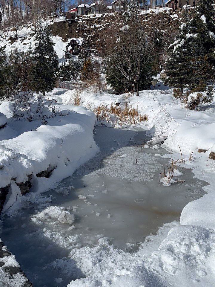 شمشک پس از بارش برف پاییزی