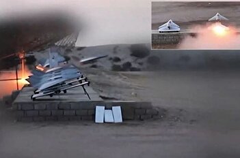 فیلم/ رونمایی رسمی از پهپاد رادارگریز جدید و پرسرعت ایران