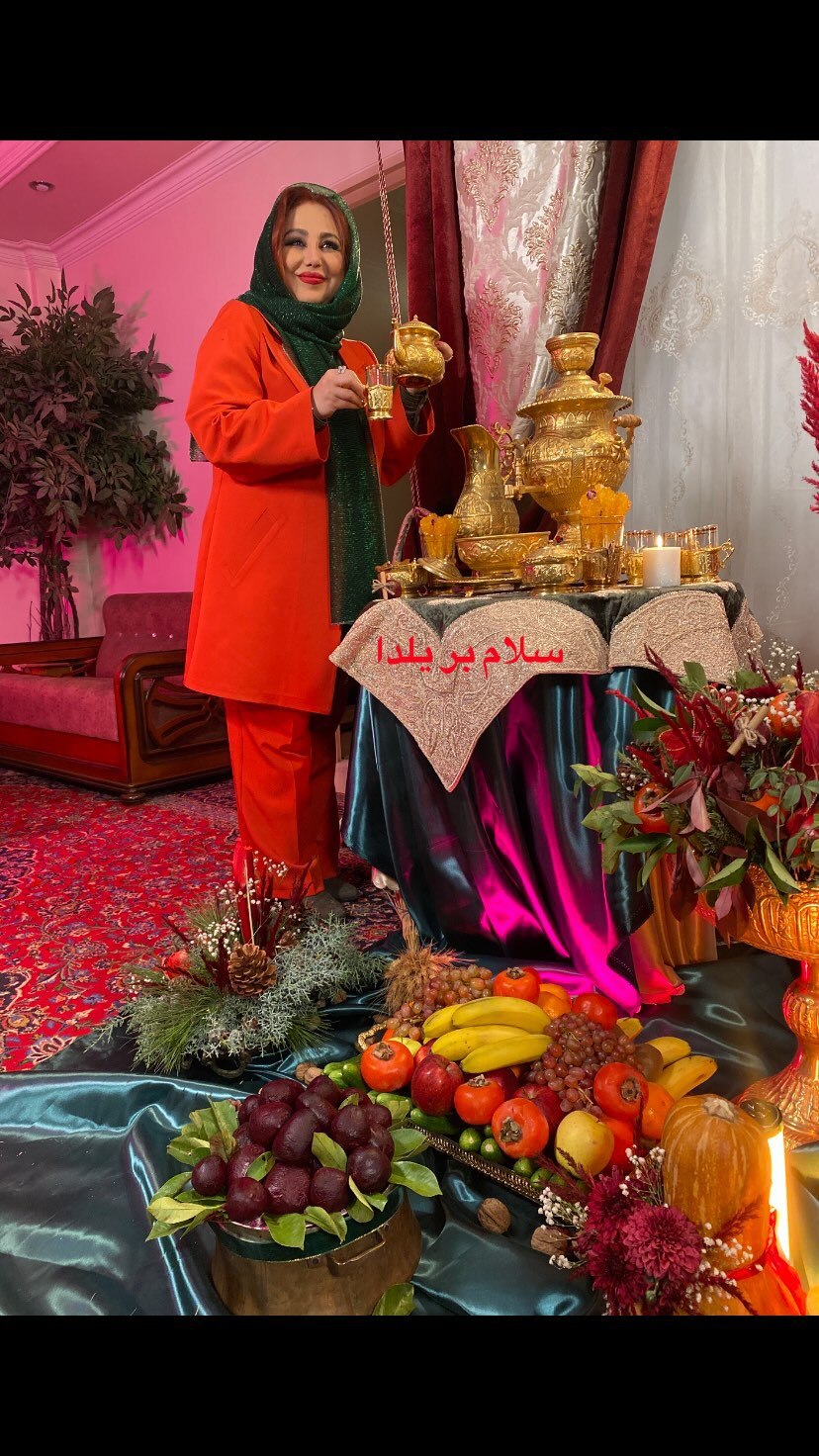 عکس یلدایی بهنوش بختیاری