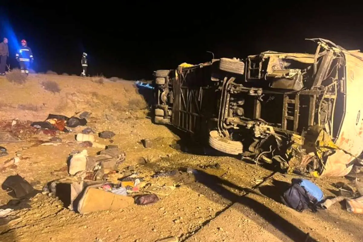 تصادف مرگبار اتوبوس تصادف مرگبار اتوبوس