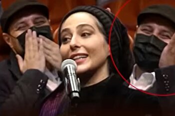 فیلم/ حرکت غیرمنتظره جواد عزتی برای رعنا آزادی‌ور