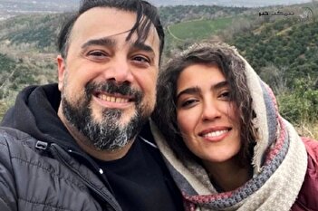 عکس/ مونا کرمی به سبک متفاوت سپند امیرسلیمانی را تبریک گفت