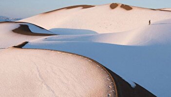 فیلم/ قلب کویر ایران هم سفیدپوش شد