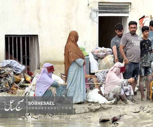 مناطق سیل‌زده شرق هرمزگان