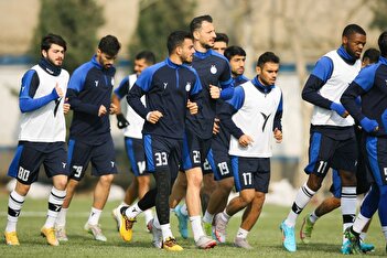 عکس/ تمرینات سخت و حرفه‌ای بازیکنان استقلال