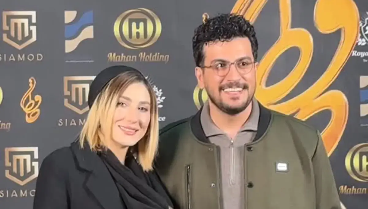 امیرحسین قیاسی و همسرش