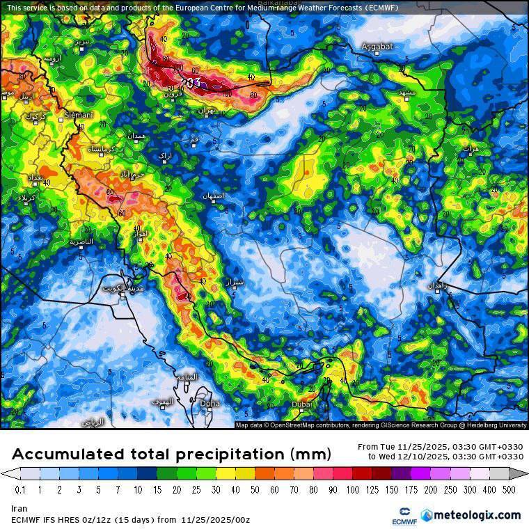 نقشه  هواشناسی