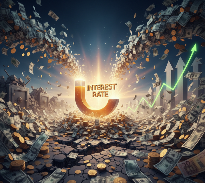 پیش‌بینی نوسانات بازار فارکس بر اساس تغییرات نرخ بهره