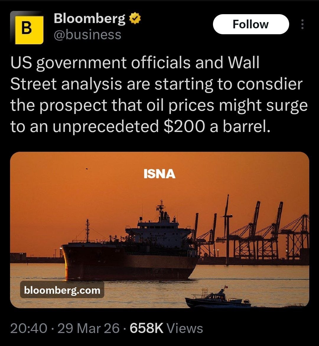 نفت در آستانه رکورد تاریخی؟/ پیش‌بینی قیمت ۲۰۰ دلاری