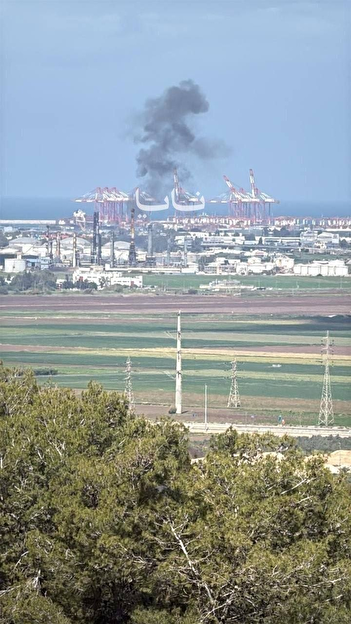 فیلم/انفجار در بندر حیفا