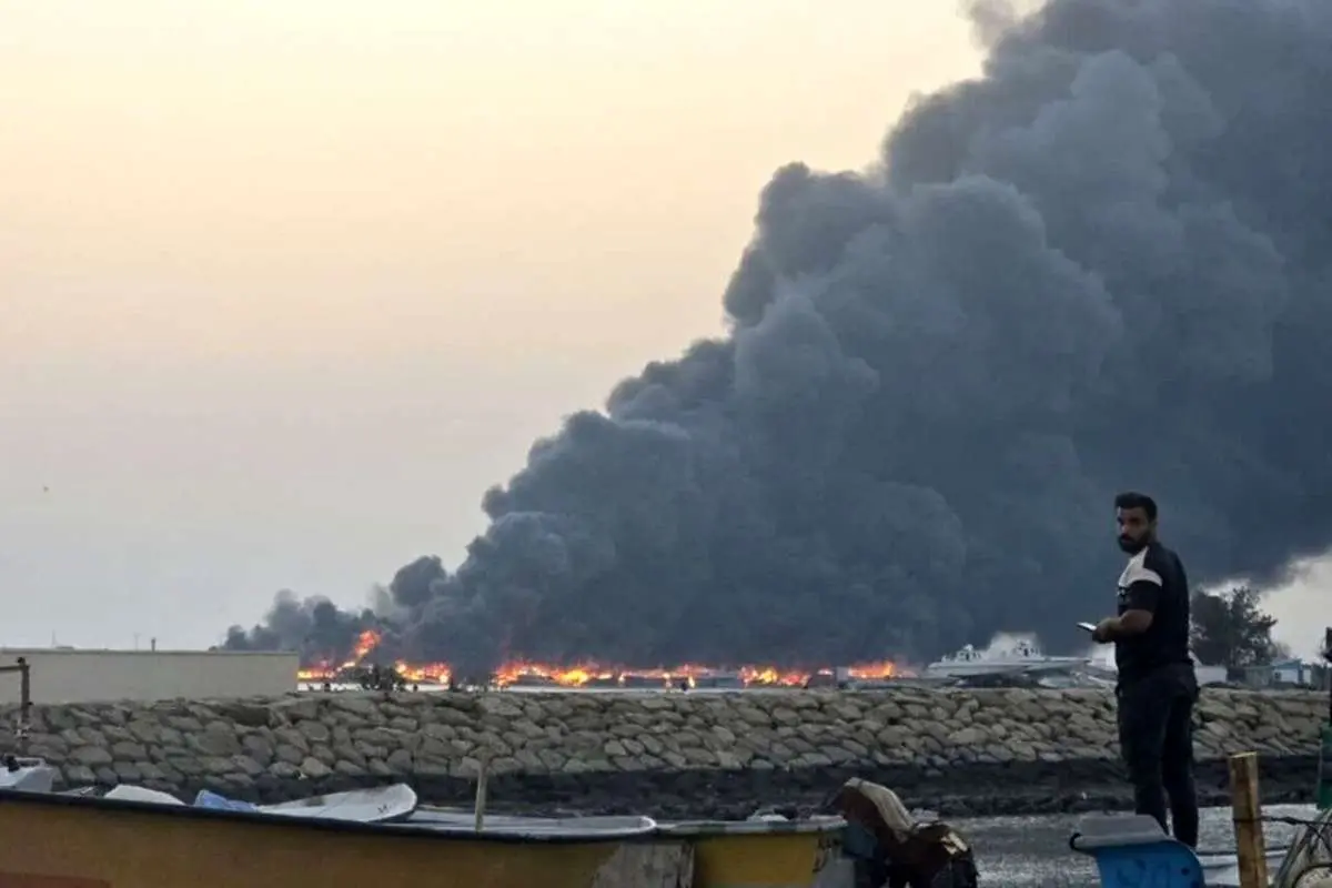 حمله مجدد آمریکا و اسرائیل به اسکله بندرچارک