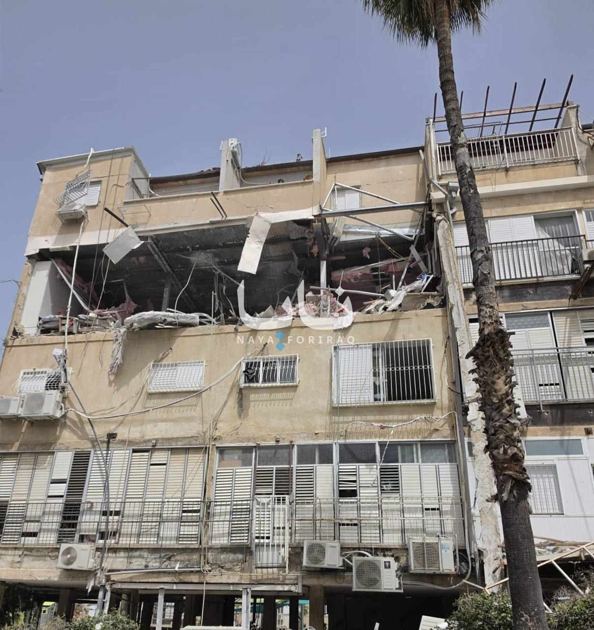 اصابت موشک بارشی به بنی براک