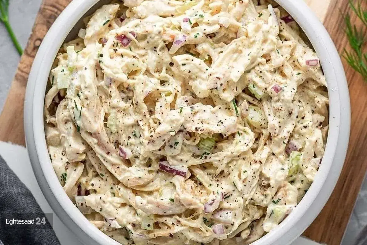 سالاد مرغ و کلم برگ