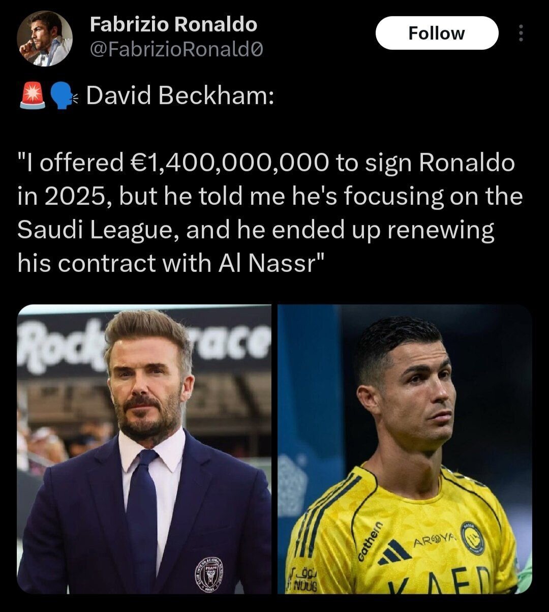 رونالدو و بکهام