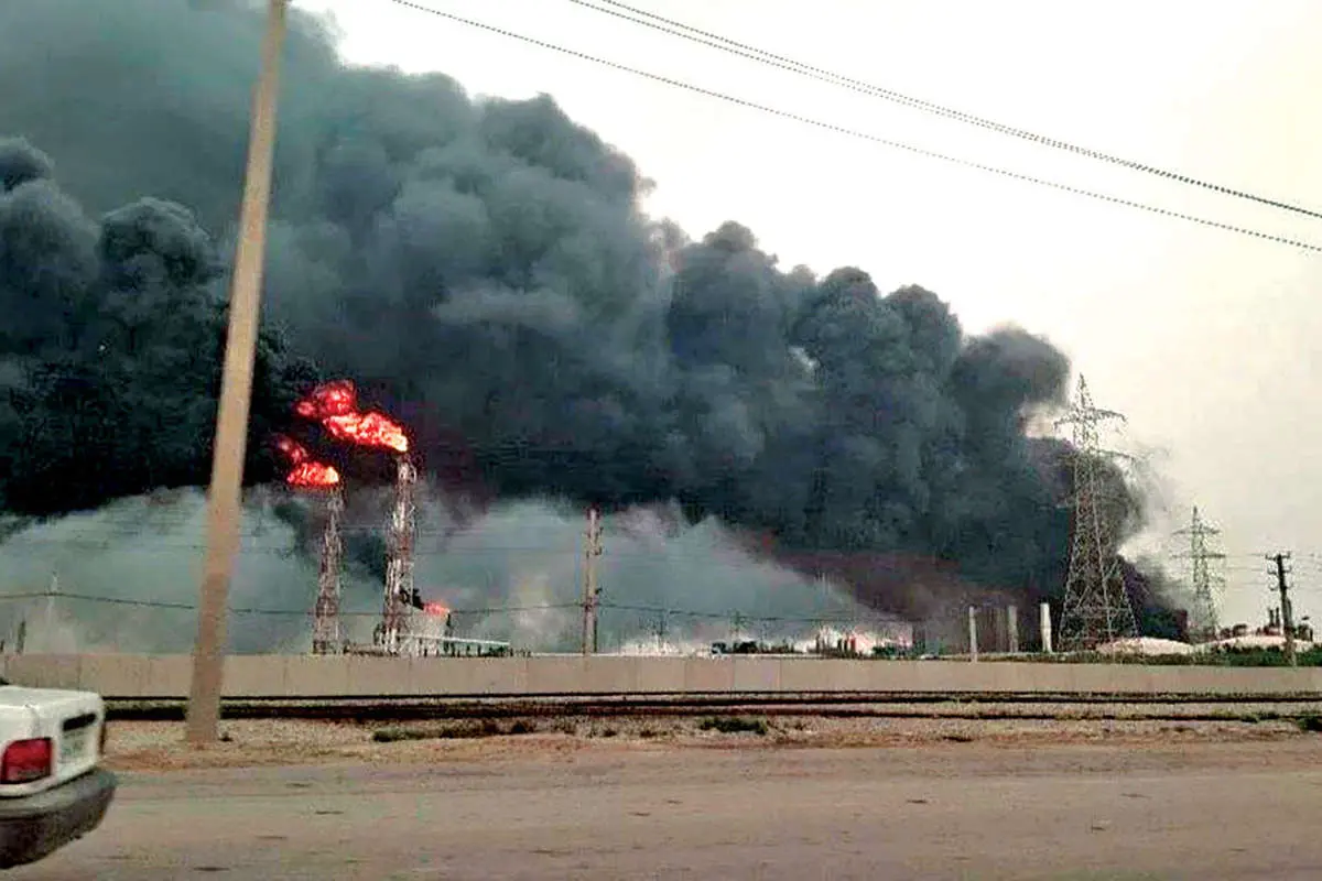 حمله به زیرساخت‌های پتروشیمی در جریان جنگ آمریکا و اسرائیل علیه ایران