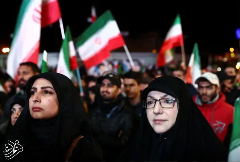 تجمع شبانه هم‌زمان با خبر آتش بس