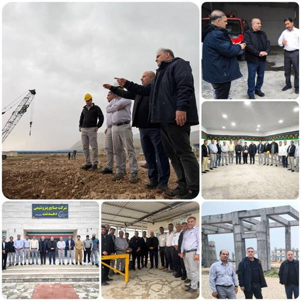 بازدید نوروزی مدیرعامل شرکت صنایع پتروشیمی دهدشت از سایت این پروژه