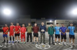 حضور محمد کبیری در مسابقات فوتبال گل‌کوچک کیش