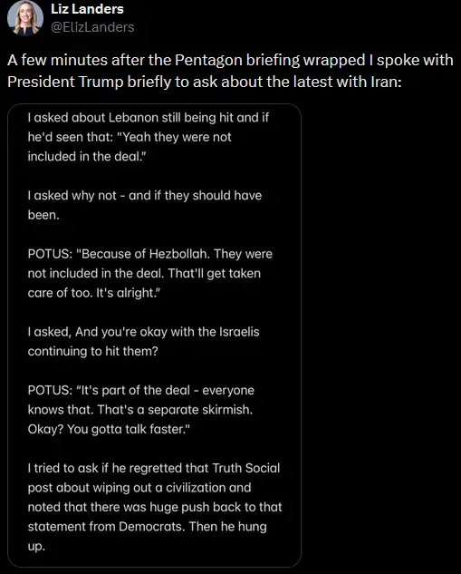 توییت لیز لندرز