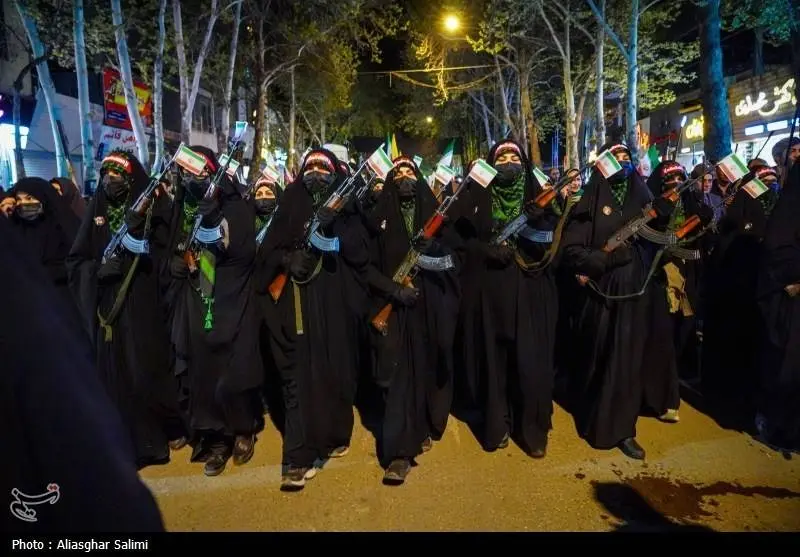 عکس رژه ارتش زنان در بجنورد