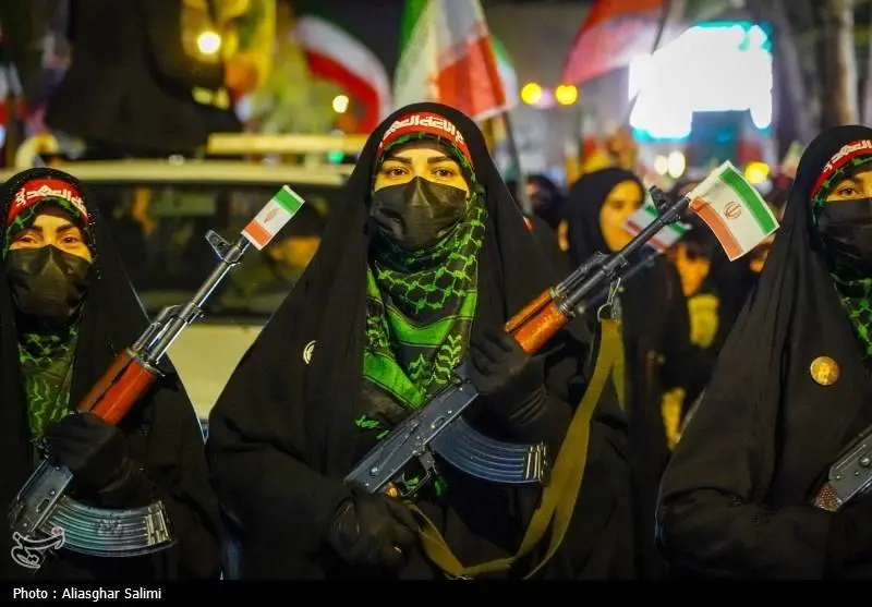 رژه ارتش زنان در بجنورد