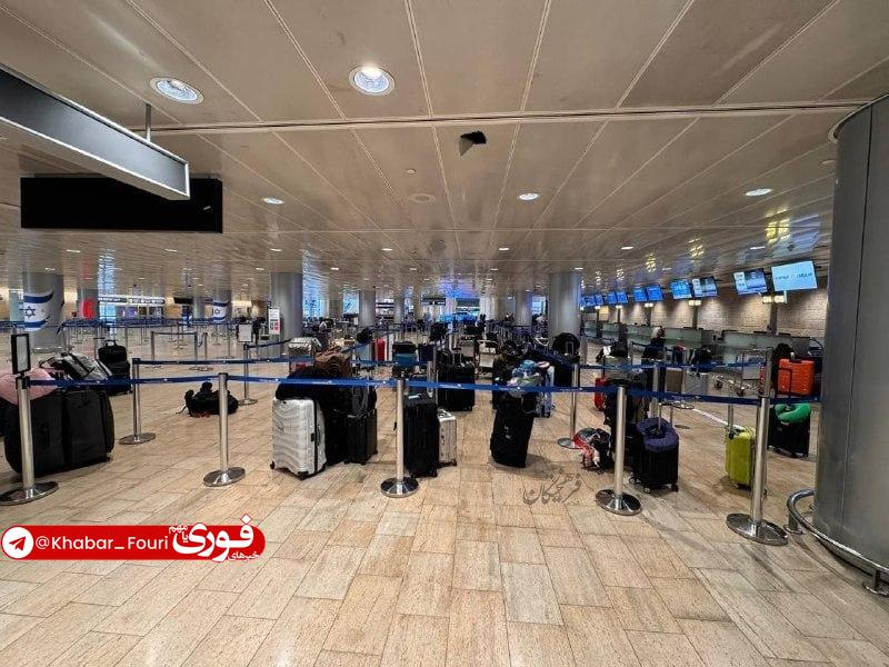 عکس/وضعیت فرودگاه بن گورین پس از شنیدن صدای آژیر‌های مرگ