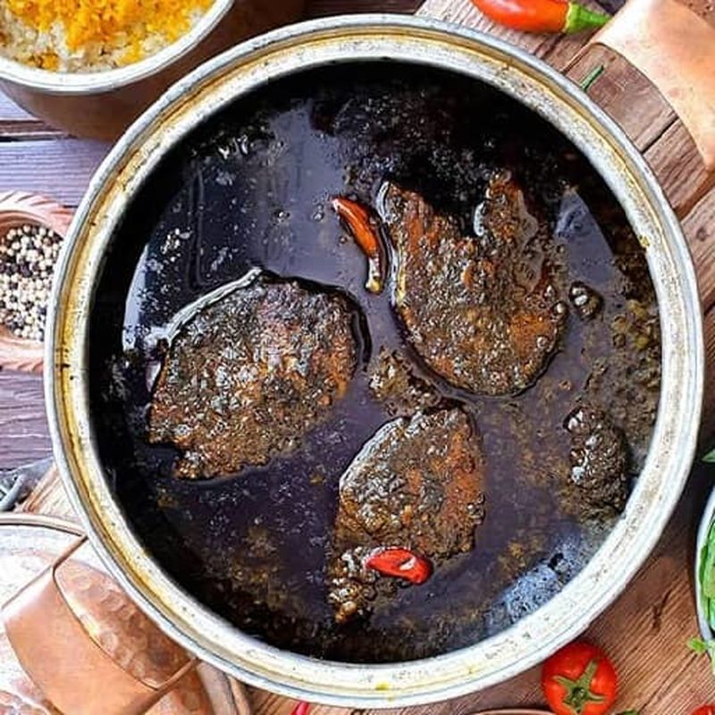 خورش مرغ و جعفری