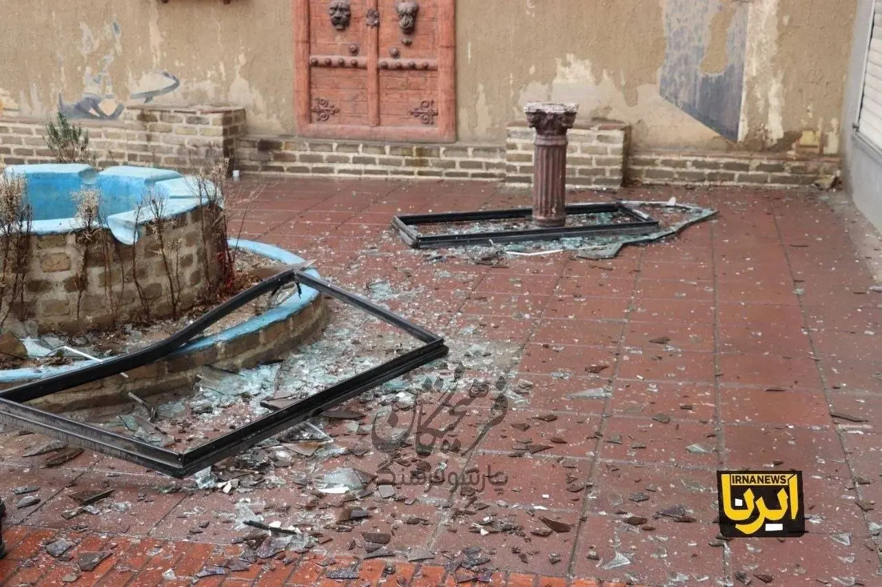 عکس/ ویرانی کاخ سلیمانیه کرج پس از حملات اخیر