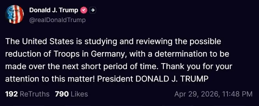 خط‌ونشان تازه ترامپ برای دولت آلمان