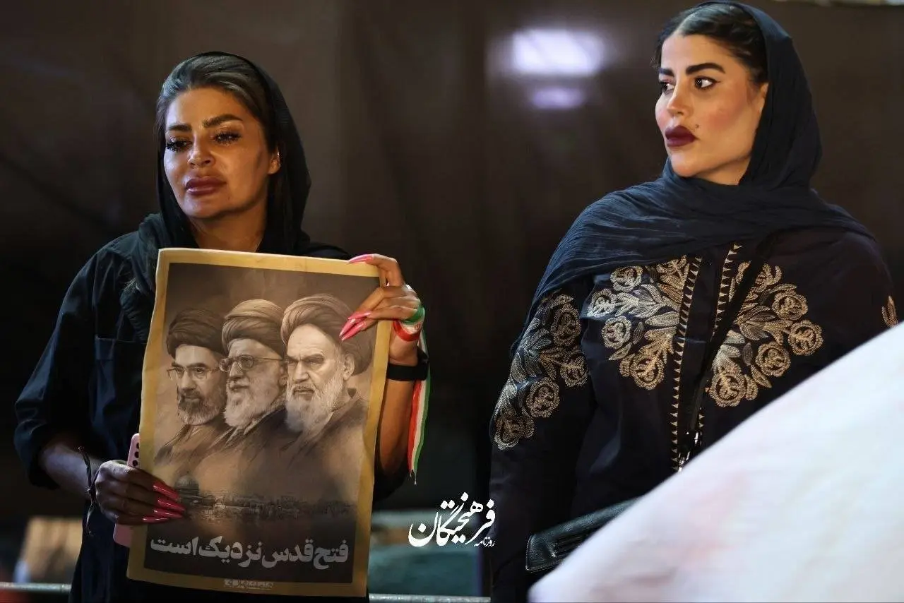 چند قاب متفاوت از دختران در تجمعات تهران