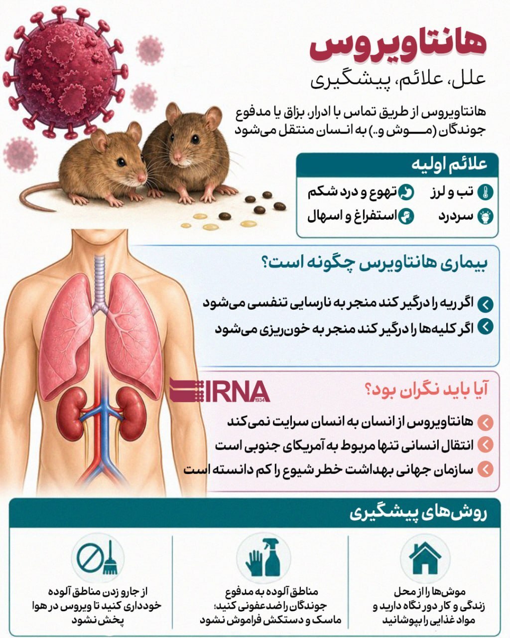 علائم ابتلا به هانتاویروس چیست؟