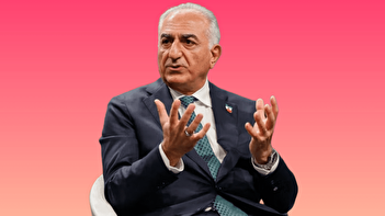 فیلم/ تصاویر بی‌بی‌سی از اعتراض به رضا پهلوی در نشست پولتیکو