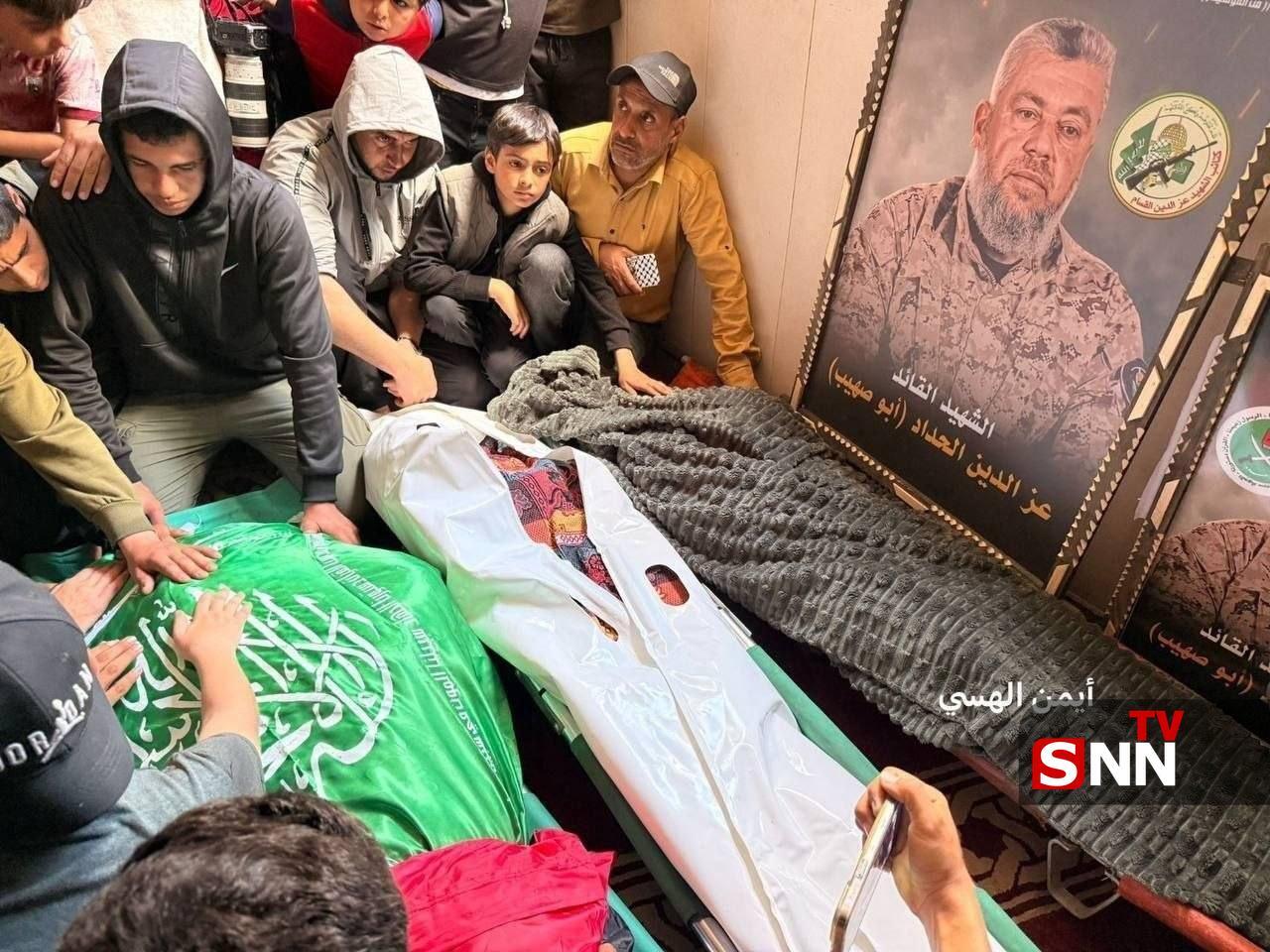 پیکر فرمانده ارشد حماس و خانواده‌اش