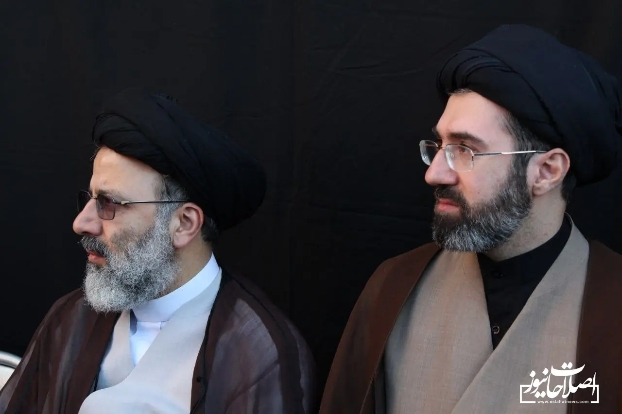 آیت الله مجتبی خامنه‌ای و شهید رئیسی