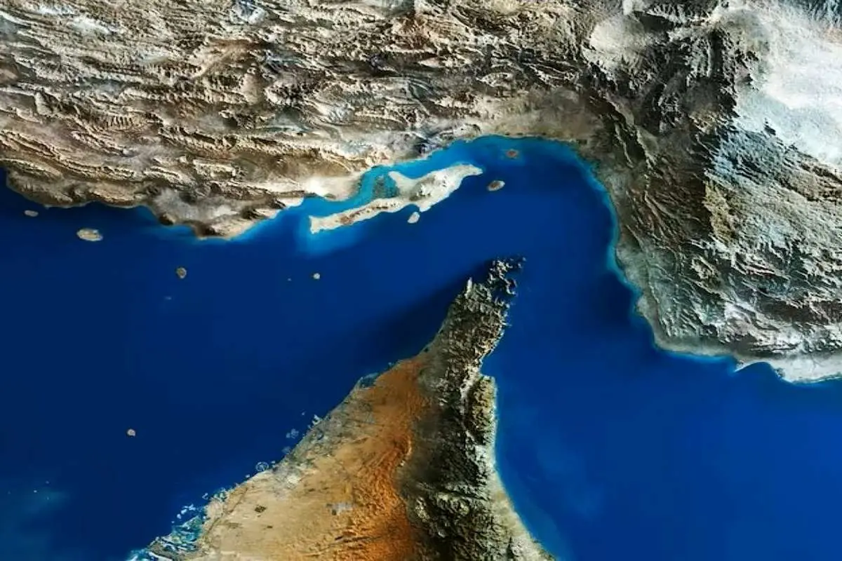 تصویر هوایی تنگه هرمز