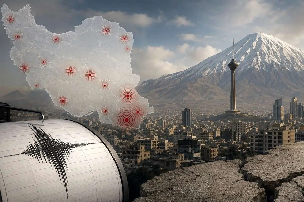 تهران، روی لبه تلاقی گسل‌ها