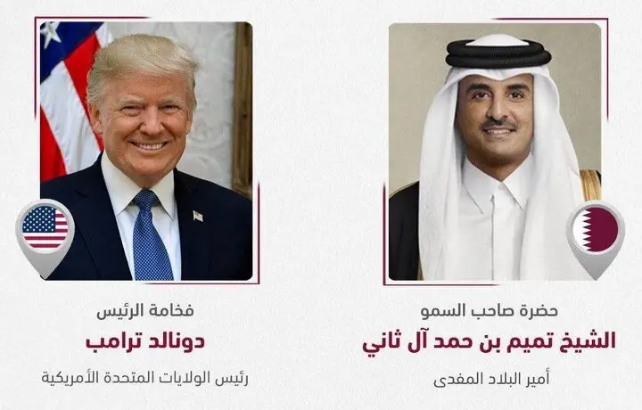 گفتگوی تلفنی امیر قطر با ترامپ