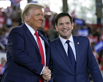 لحظه مخفی شدن مارکو روبیو در پی تیراندازی