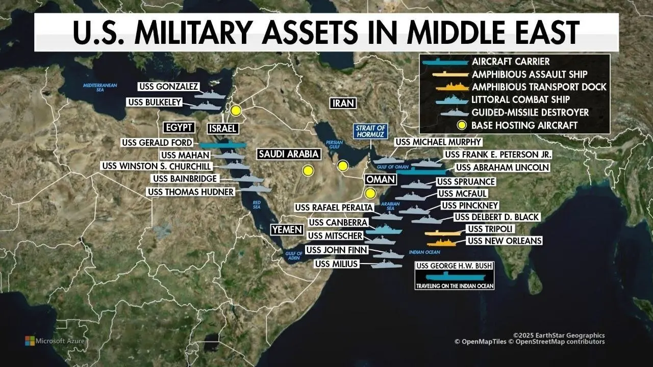 ناوگان دریایی آمریکا در خاورمیانه