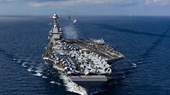 جدیدترین تصویر از آرایش ناوگان دریایی آمریکا در خاورمیانه