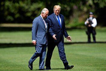 فیلم / شوخی ترامپ با پادشاه چارلز سوم