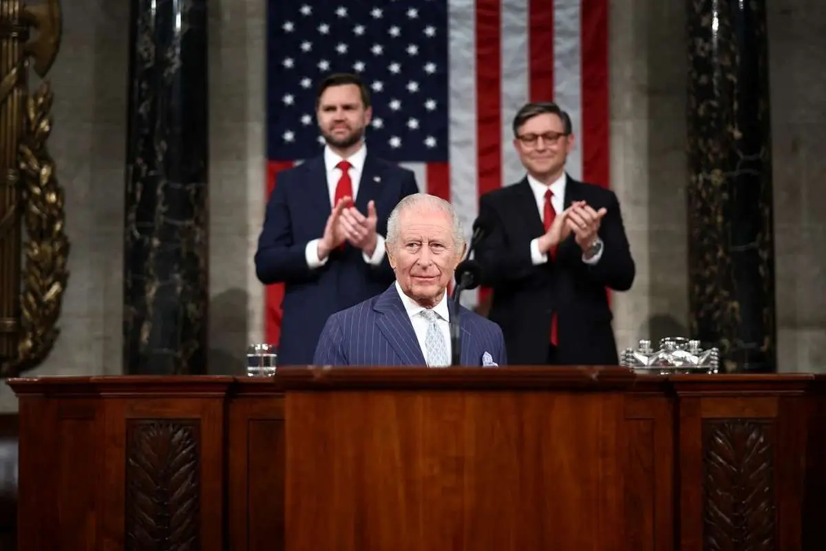 چارلز سوم در کنگره آمریکا