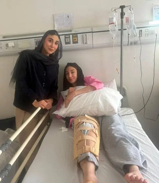 عیادت ناهید کیانی از مبینا نعمت‌زاده