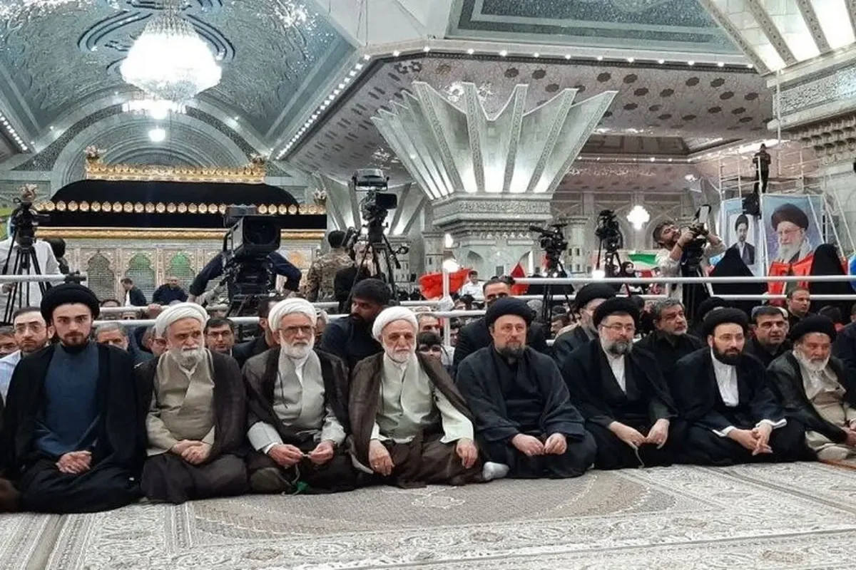 حضور سید حسن خمینی و رئیس قوه قضاییه در مراسم سالگرد امام خمینی