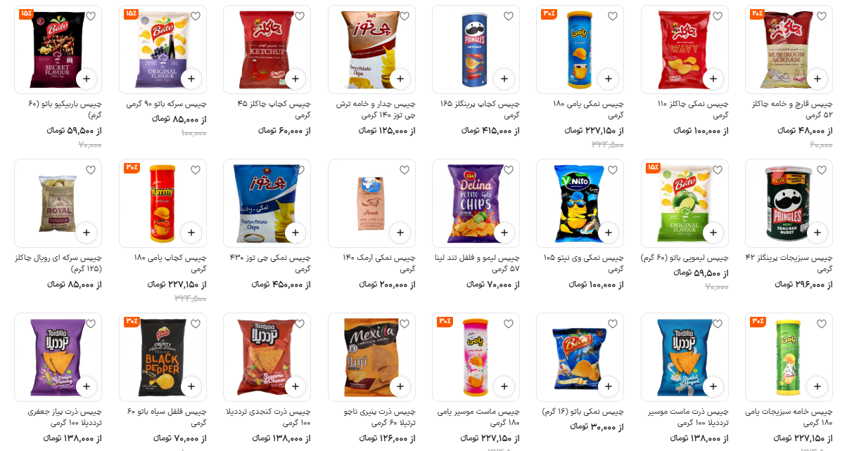 حذف تدریجی تنقلات از سبد معیشت