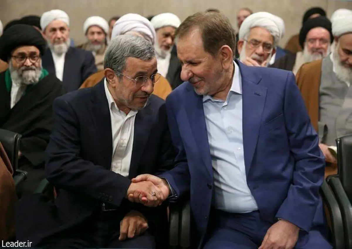 اسحاق جهانگیری و محمود احمدی‌نژاد