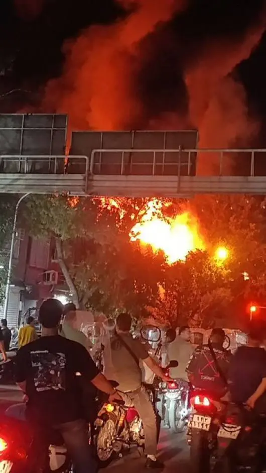 آتش سوزی در تهران