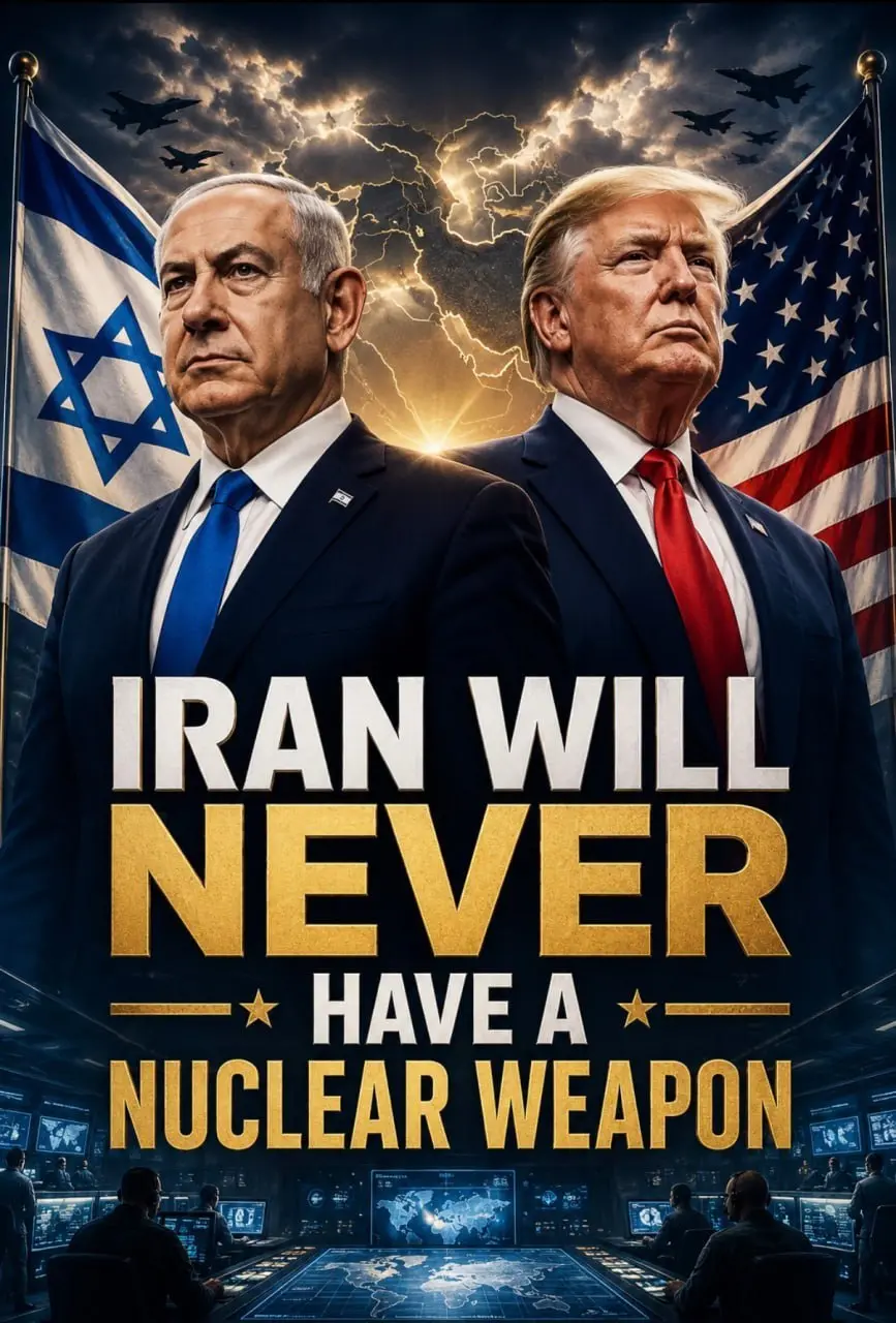 پوستر نتانیاهو و ترامپ