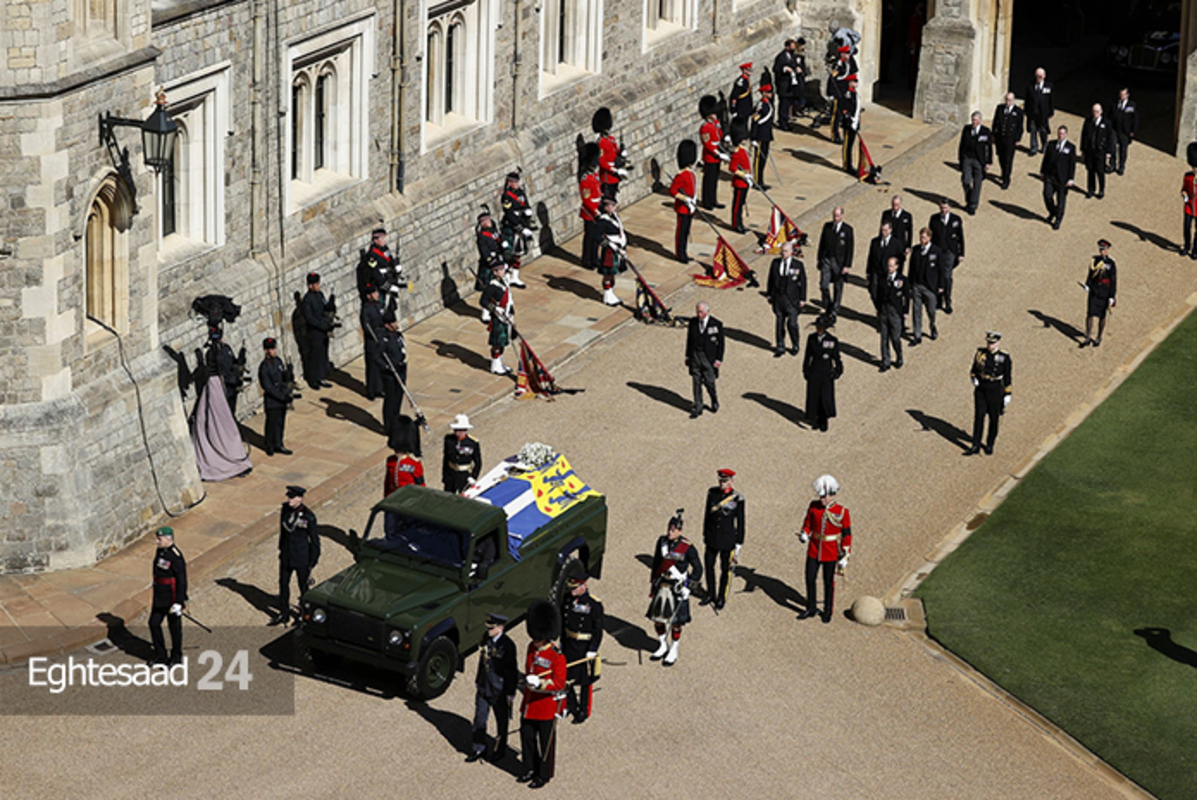 خاکسپاری همسر ملکه انگلیس